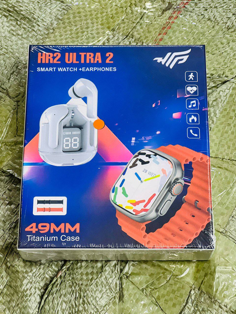 Smart watch plus Earphones HR2 ULTRA2