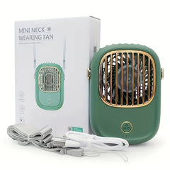 Mini neck wearing fan Rechargeable 3-Vitesses