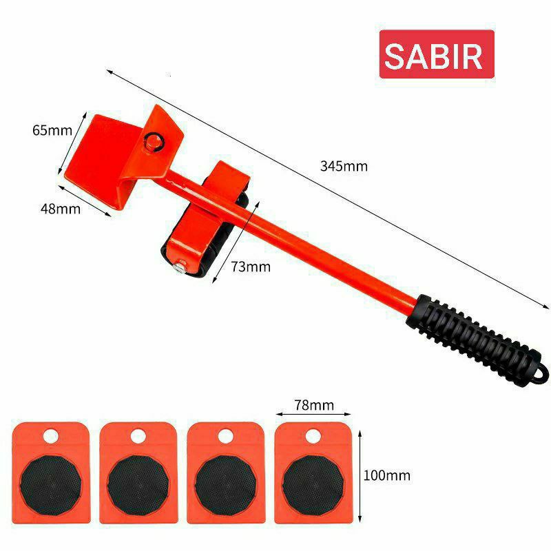 أداة نقل الأثاث الثقيل، مجموعة من 4 عجلات متحركة Outil de Transport de meubles lourds, ensemble de 4 rouleaux de déplacement