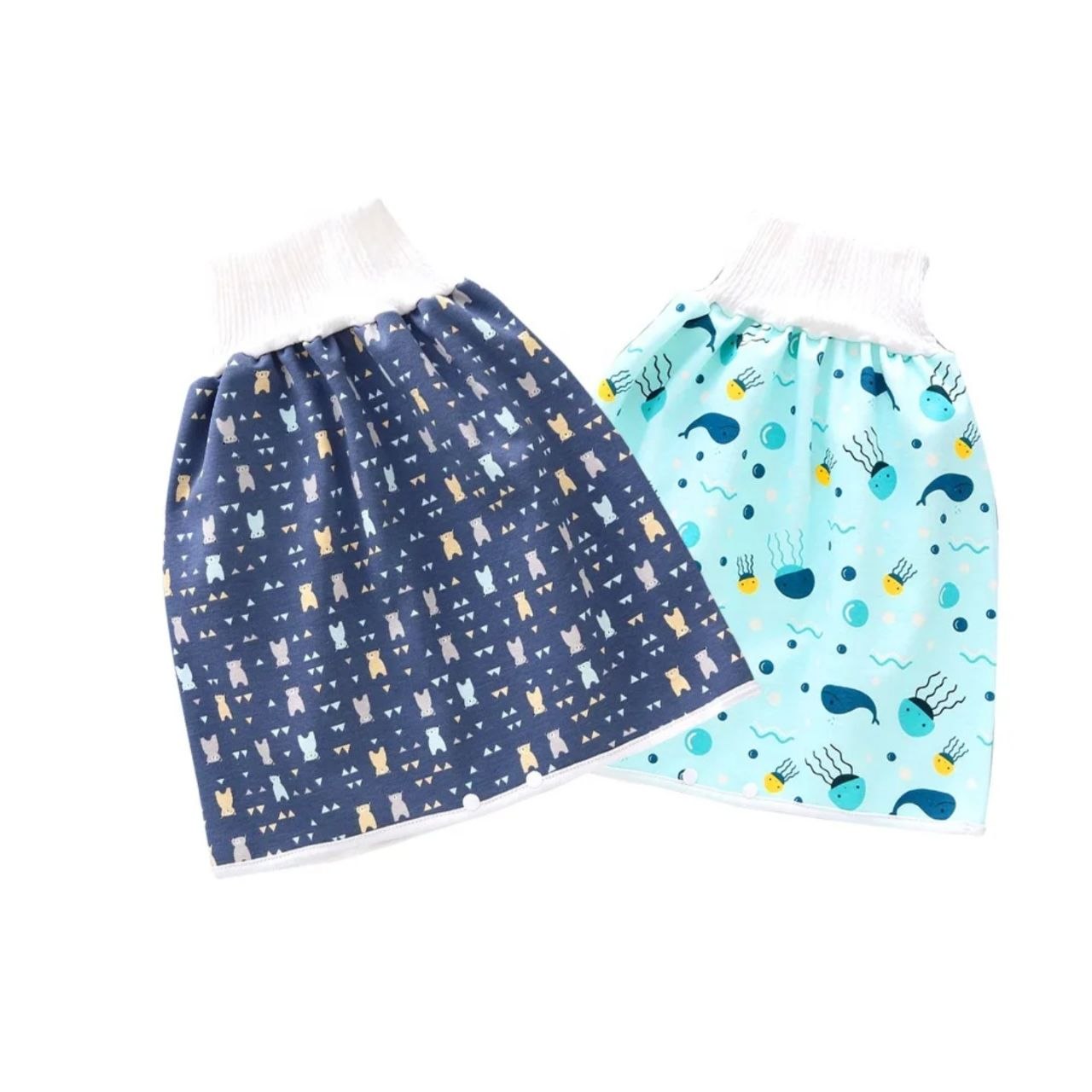 Jupe de protection pour bébé, imperméable et réutilisable Couches-Culottes Imperméables Bébé تنورة واقية للأطفال مقاومة للماء وقابلة لإعادة الاستخدام