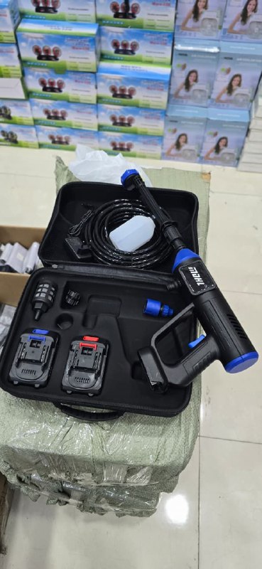 Nettoyeur haute pression à batterie, nettoyeur haute pression portable غسالة ضغط محمولة مع بطاريتين