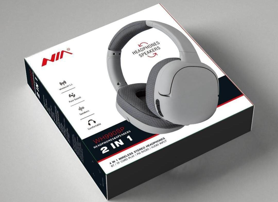 Casque Bluetooth NIA 2in1 Headphones Speakers wireless Stereo
