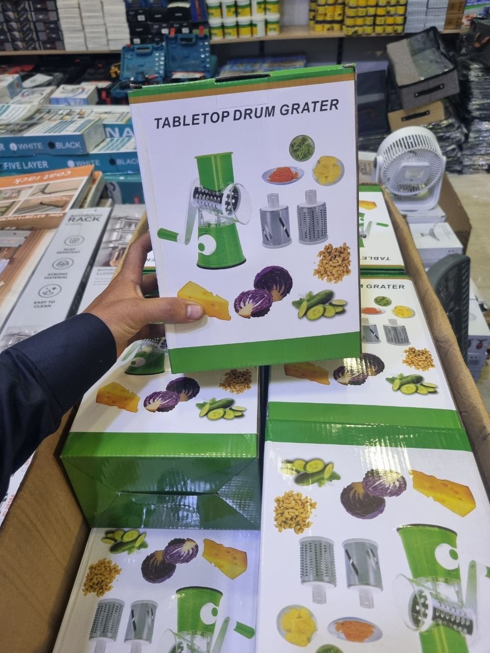 مبشرة طعام يدوية، مبشرة خضروات، مبشرة بطاطس RÂPE À FROMAGE 3 en 1 Multi-usages Cuisine Manuelle