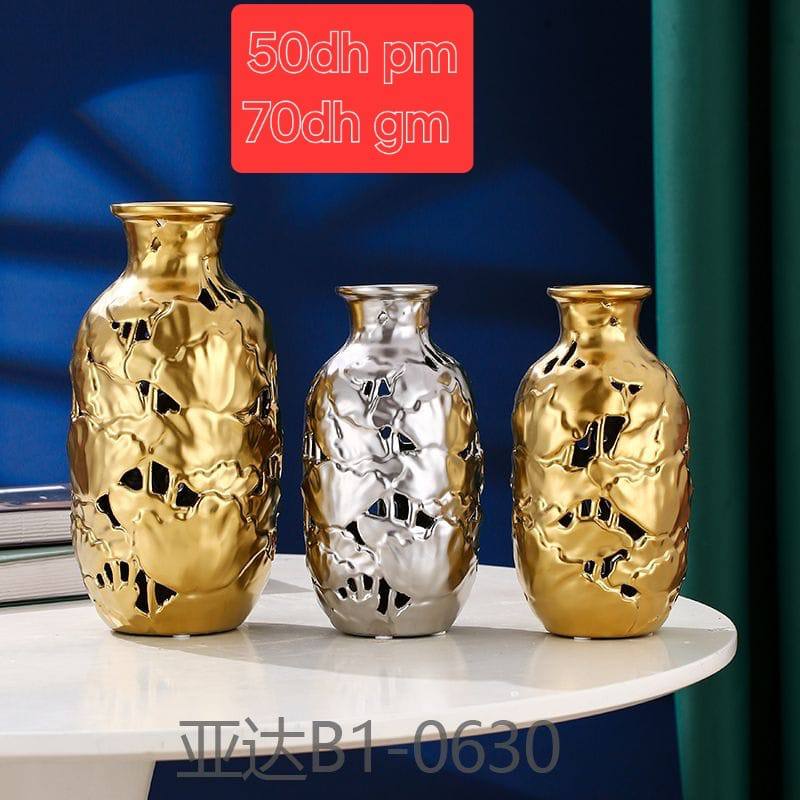 Déco prestige سيراميك مطلي بالذهب Céramique plaquée or