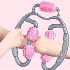 بكرة تدليك دائرية بتسع عجلات للساقين والجسم والظهر Rouleau de massage circulaire à 9 roues pour les jambes, le corps, le dos