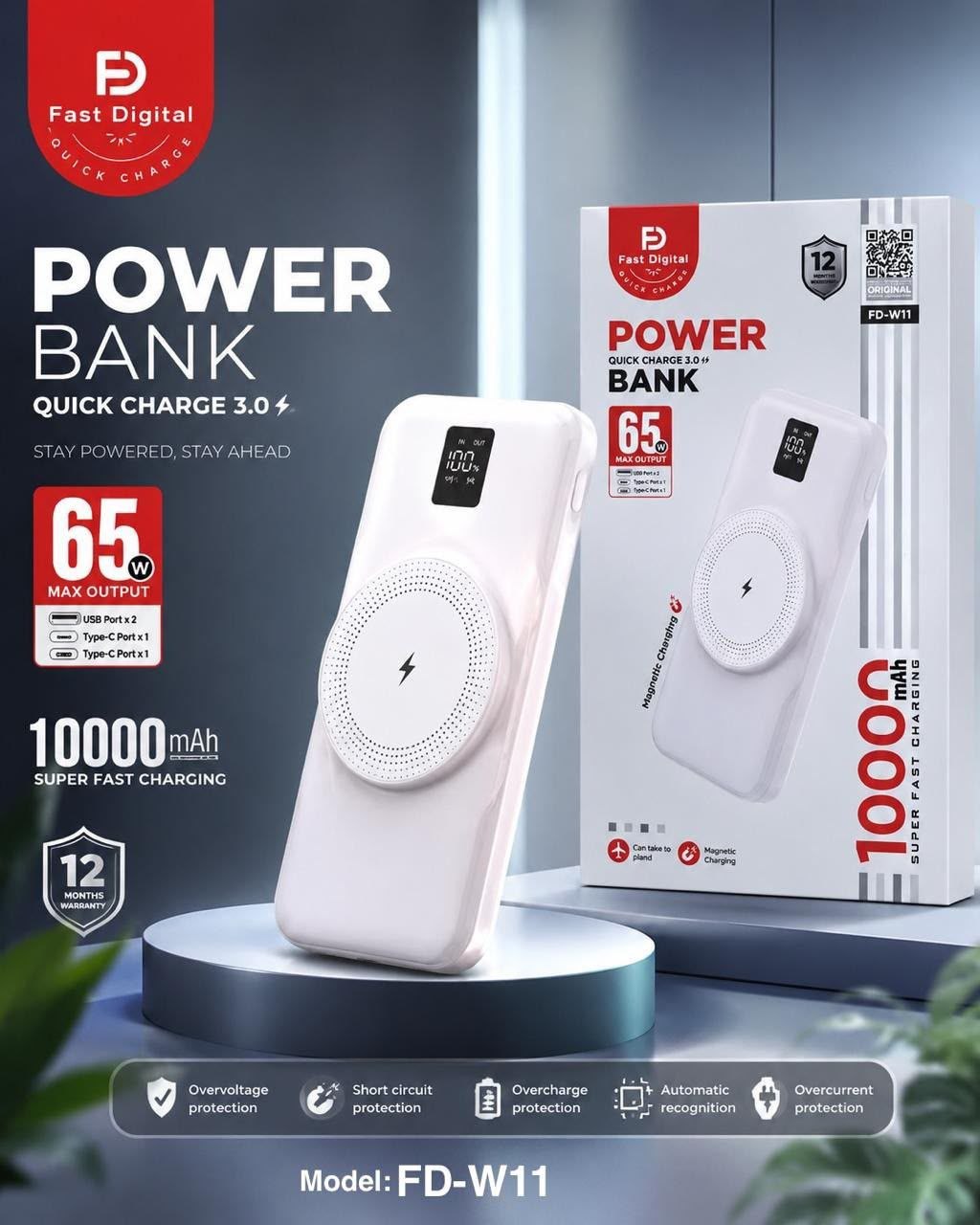 Power bank 10000MAH 65W FD-W11