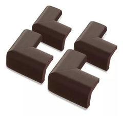 Lot De 4 Protections D’Angle Rembourree Marron Pour Enfants مجموعة من 4 واقيات زوايا مبطنة باللون البني للأطفال