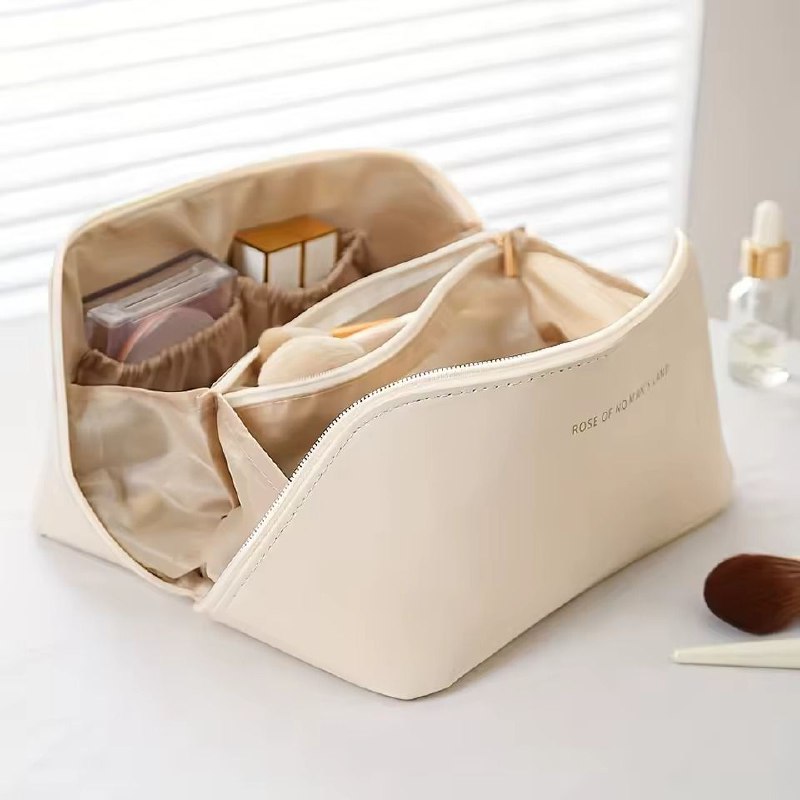 Sac à cosmétiques, trousse organisateur d'articles de toilette حقيبة مستحضرات التجميل، حقيبة تنظيم أدوات الزينة للنساء