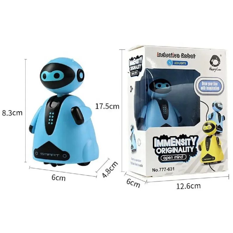 Jouet de voiture robot électrique inductif pour enfants لعبة سيارة روبوت كهربائية حثية للأطفال