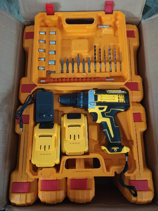 مفك براغي لاسلكي 36V مع بطاريتين و حقيبة و ملحقات Visseuse Sans Fil 36V avec 2 Batteries et Boîte et Accessoires