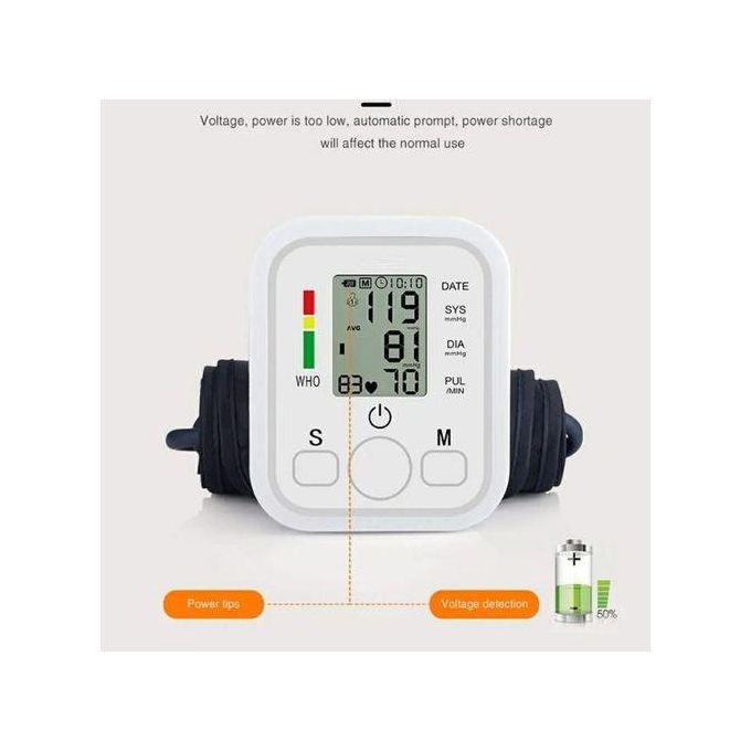 Electronic Blood Pressure Monitor Tensiomètre numérique automatique جهاز قياس ضغط الدم الإلكتروني