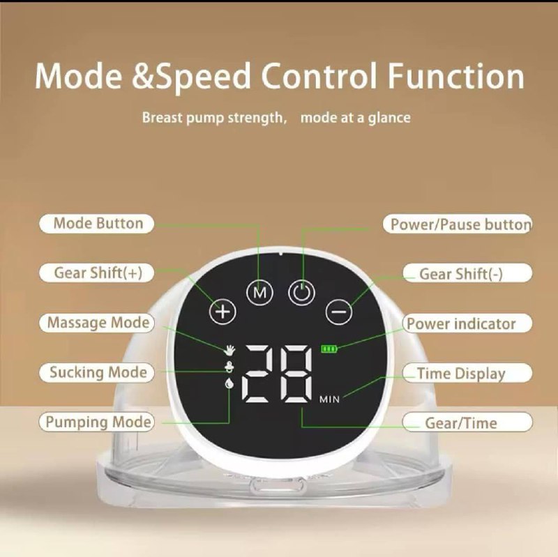 Wearable electric breast pump مضخة الثدي الكهربائي