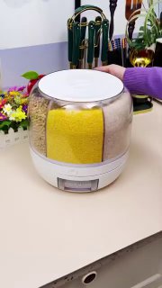 موزع حبوب المطبخ الدوار Distributeur rangement de Céréales Grains pour cuisine tournant