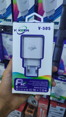 VKEEN QUICK CHARGER USB 18W Type-C 20W V-505