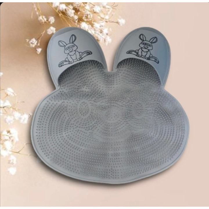 فرشاة استحمام للقدم من السيليكون، مدلك للقدم على شكل أرنب من السيليكون، فرشاة استحمام للحمام