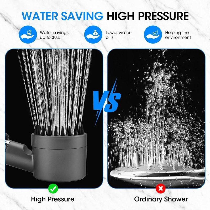 Turbocharged Shower head Pommeau de douche de massage رأس دش