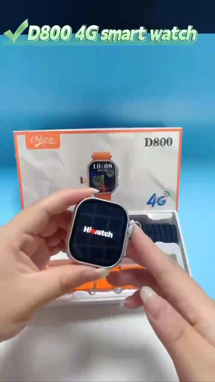 D800 4G Smart watch Carte SIM