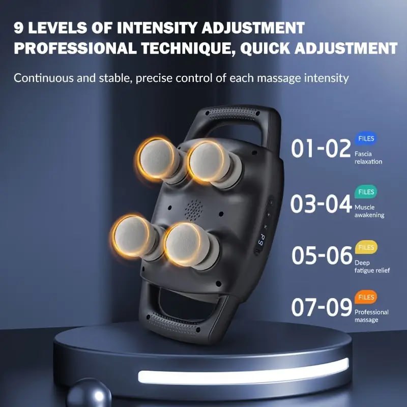 Masseur sans fil à 4 têtes جهاز تدليك لاسلكي بأربعة رؤوس