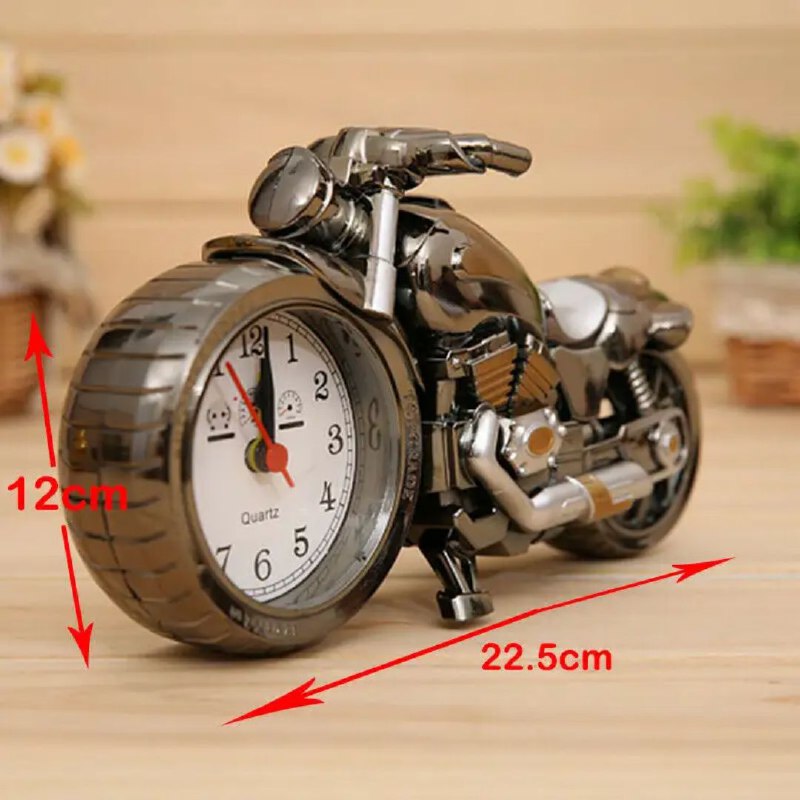 ساعة منبه للطلاب على طراز دراجة نارية Réveil de bureau style moto rétro