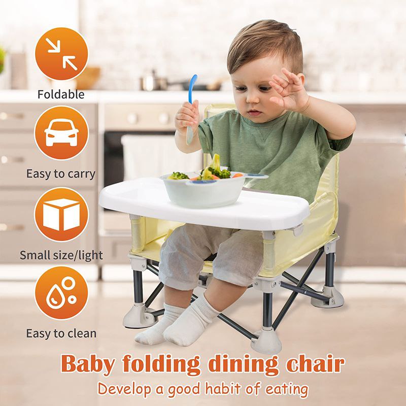 Chaise alimentation pliable pour bébés enfants plage coussin كرسي طعام للأطفال قابل للطي