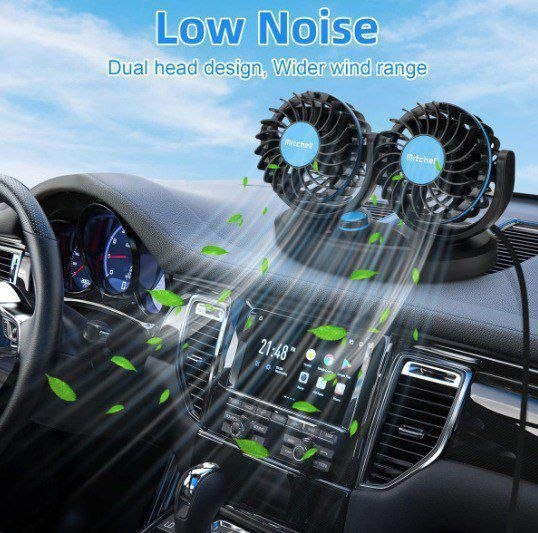 Ventilateur Climatiseur Voiture Allume Cigare 12v