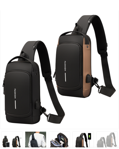 حقيبة ذكية مع قفل أمان ظد السرقة و منفذ شحن Sac à bandoulière USB