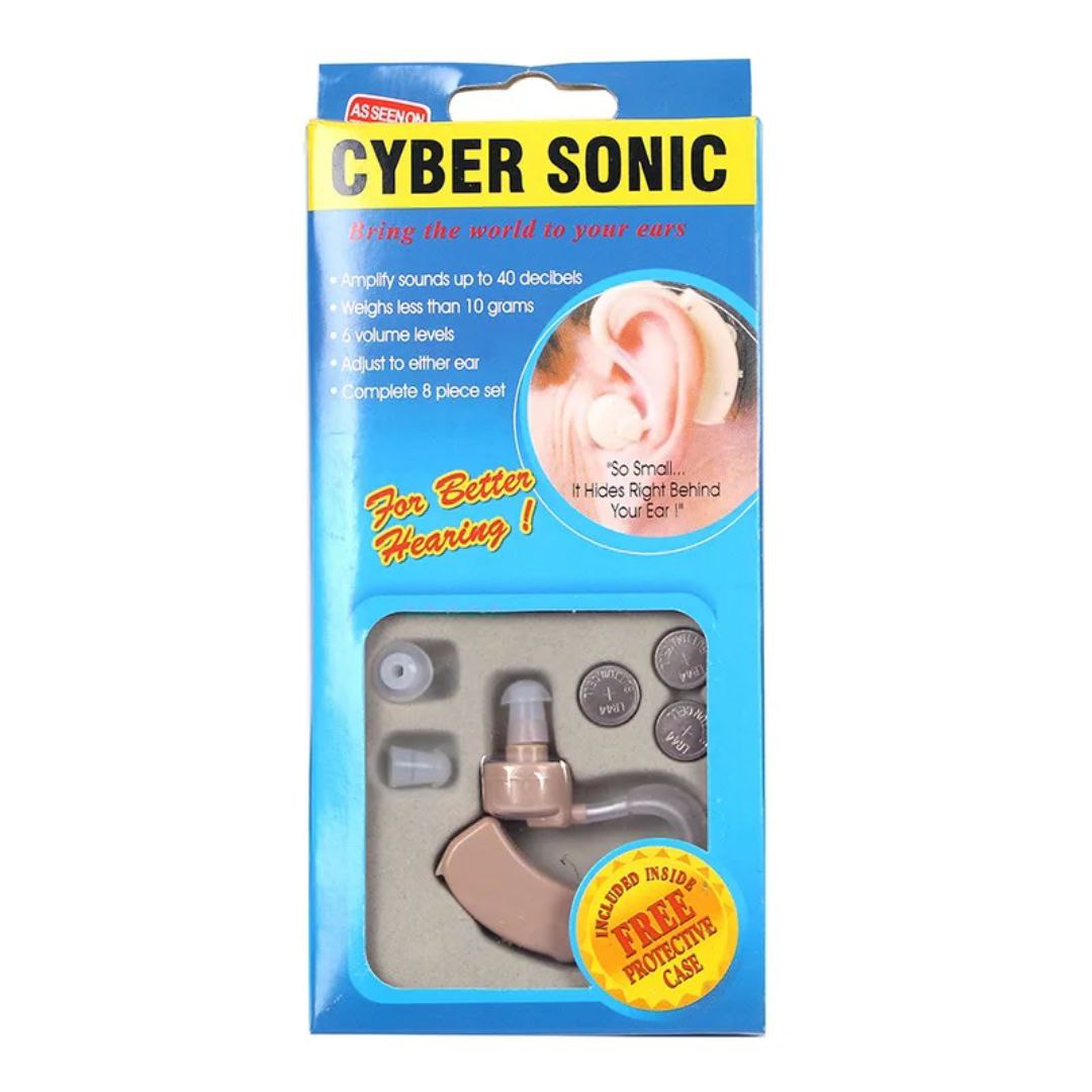 Cyber Sonic Aide auditive miniaturisée amplificateur de son numérique pour l’oreille