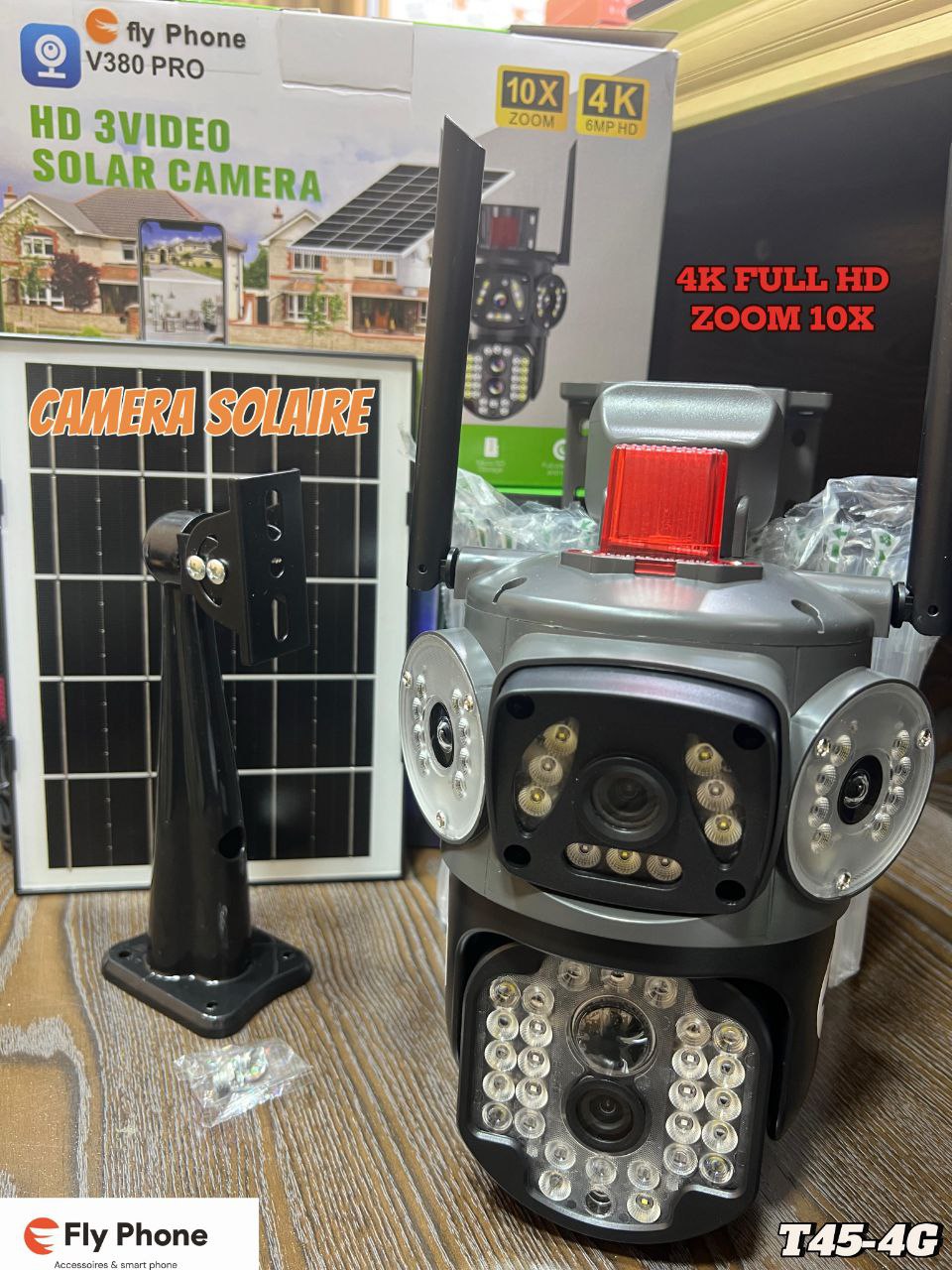 كاميرات بالطاقة الشمسية CAMERA SOLAIRE CARTE SIM 4G Android IOS 4K FULL HD