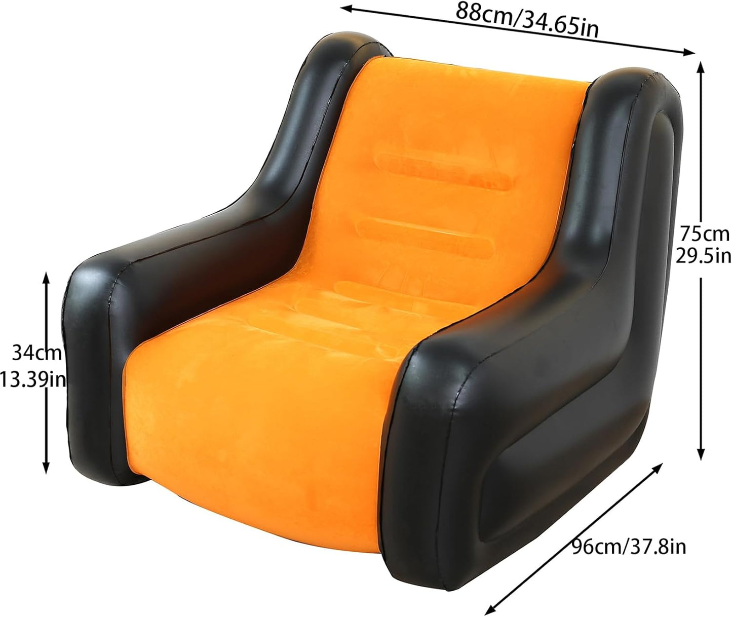 أريكة سرير قابلة للطي والنفخ، كرسي استرخاء سميك ومتين Canapé-lit pliable et gonflable