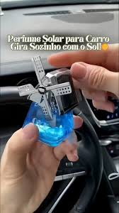 معطر جو للسيارة Car perfume air freshener désodorisant de voiture à énergie solaire