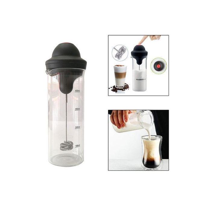 خافق حليب كهربائي MF2B milk chaker Mousseur à Lait Automatique avec Bouton de Mélange de Lait et Café