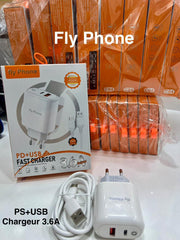 Chargeur Fly Phone PD+USB 3.6A Fast Charger