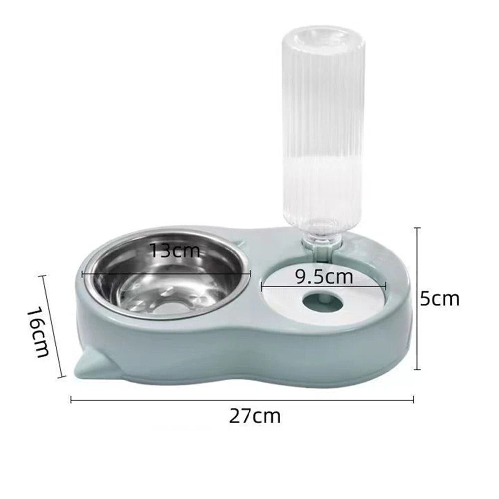 Ensemble de Distributeur d’Eau et de Nourriture Facile à Recharger pour Chats مجموعة موزع طعام وماء للقطط