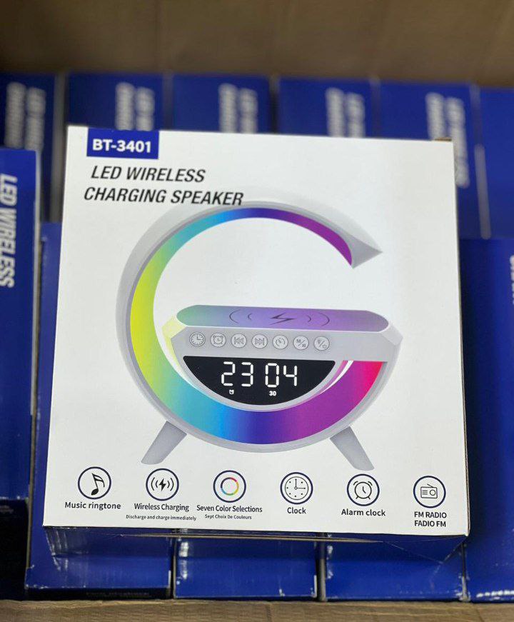 LED Wireless Charging Speaker Haut parleur Chargeur BT-3401 RADIO FM