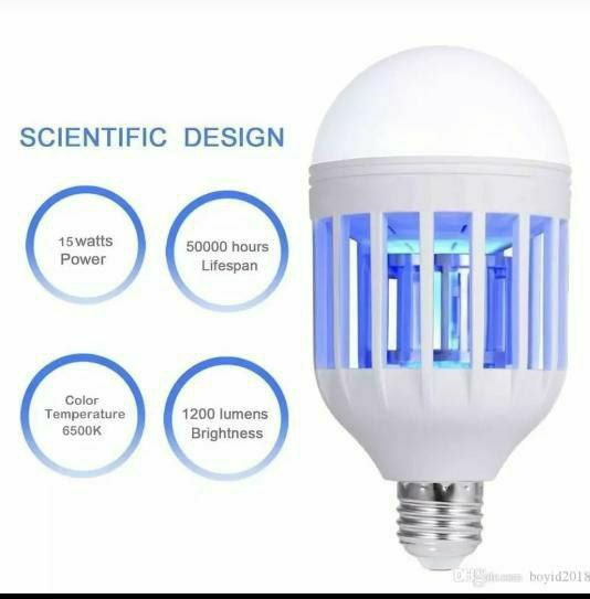 Ampoule 2en1 pour lutte contre insectes Lampe anti-moustiques مصباح طارد للحشرات