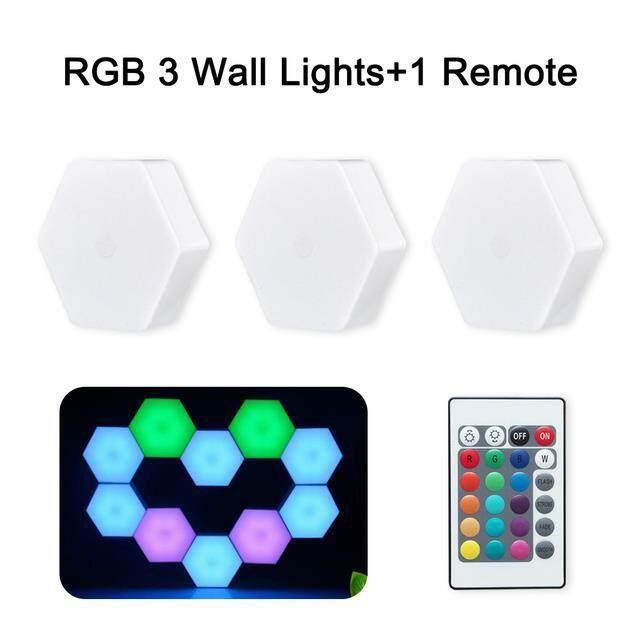 Hexagonal Touch decorative led light set of 3