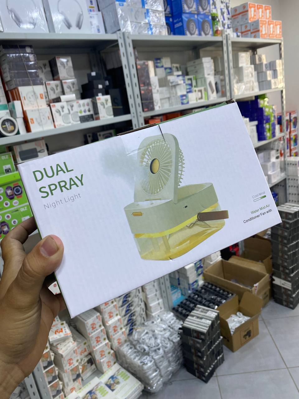 Ventilateur de climatiseur portable d'été, avec télécommande, minuterie, veilleuse, 3vitesses, ajout de glace, diffuseur de parfum,مروحة تكييف هواء محمولة صيفية مزودة بجهاز تحكم عن بعد، وإضاءة ليلية، وثلاث سرعات، ومرطب للهواء