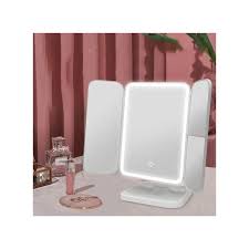 مرآة مستحضرات تجميل قابلة للإزالة وتعديل الزاوية وإضاءةmiroir LED Lighted ajustable angle removable cosmetic mirror
