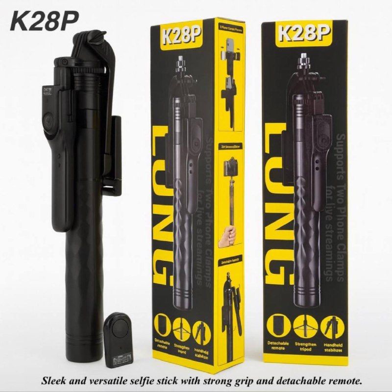 Selfi stick tripod K28P حامل ثلاثي لعصا السيلفي K28P