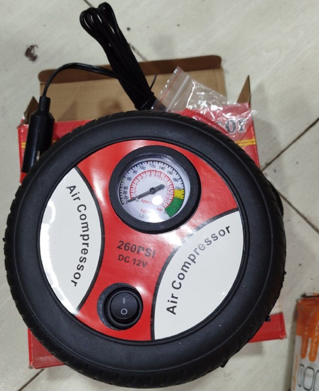 Mini compresseur d'air portable 12V مضخة هواء كهربائية محمولة للسيارة 12 فولت