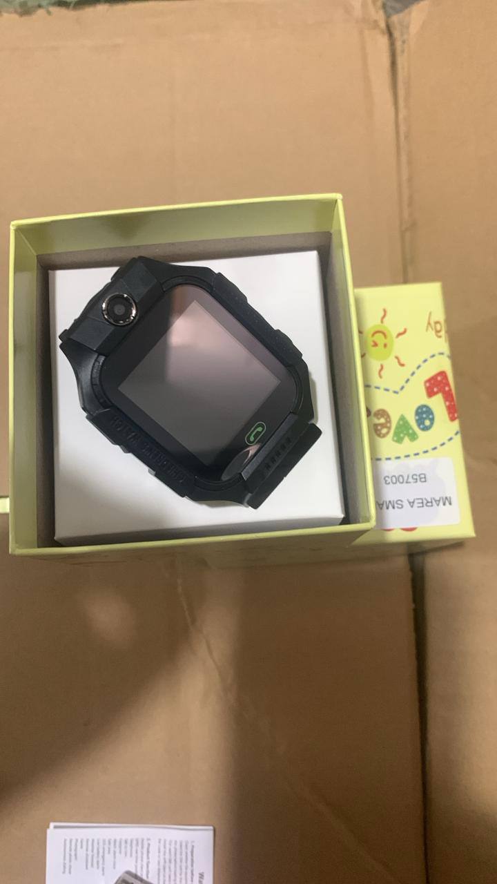 SWZEC Montre GPS Smart watch pour enfant Montre GPSS pour enfant Montre Intelligente pour Enfants localisation LBS tracker Noir