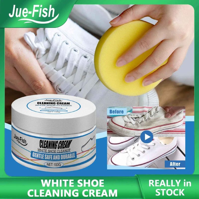 crème nettoyante pour chaussures blanches كريم تنظيف الأحذية البيضاء