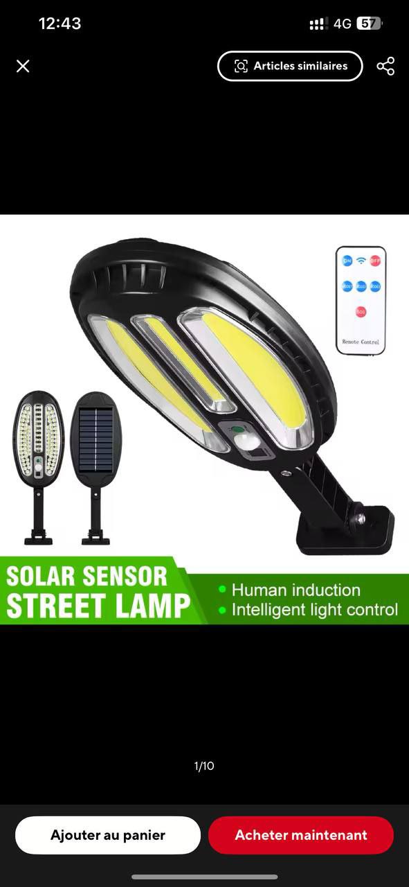 Solar Sensor Light HB-8288A Détecteur mouvement
