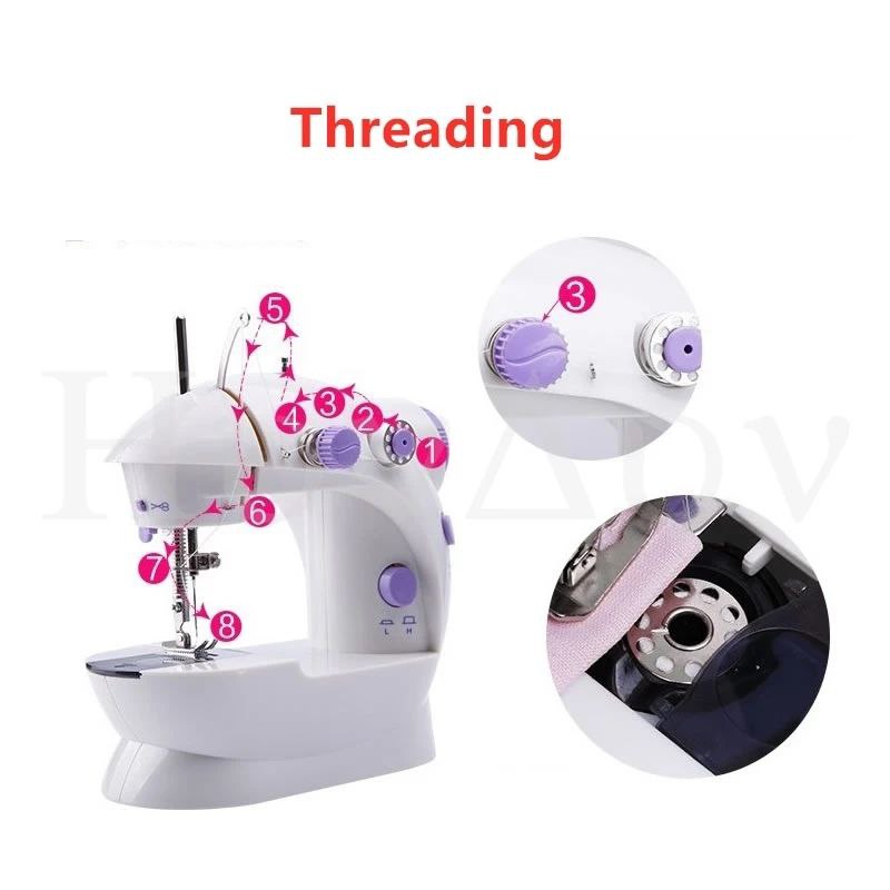Mini Sewing Machine with Table آلة الخياطة المحمولة مع طاولة