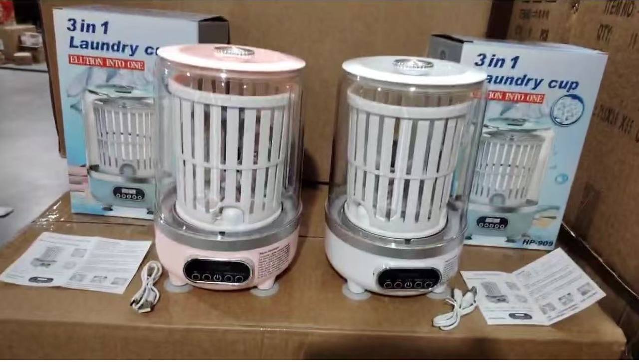 غسالة صغيرة محمولة مع تجفيف مدمج 6000mAh Mini Machine à Laver Portable avec Séchage Intégré