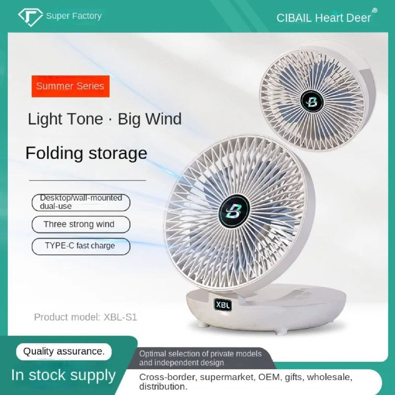 Wall hanging desktop folding Fan