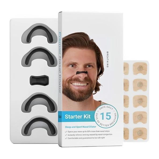 Kit Anti-Ronflement 15 Paires Dilatateurs Nasaux Magnétiques et Pince-nez Nose dilator مجموعة أدوات مضادة للشخير