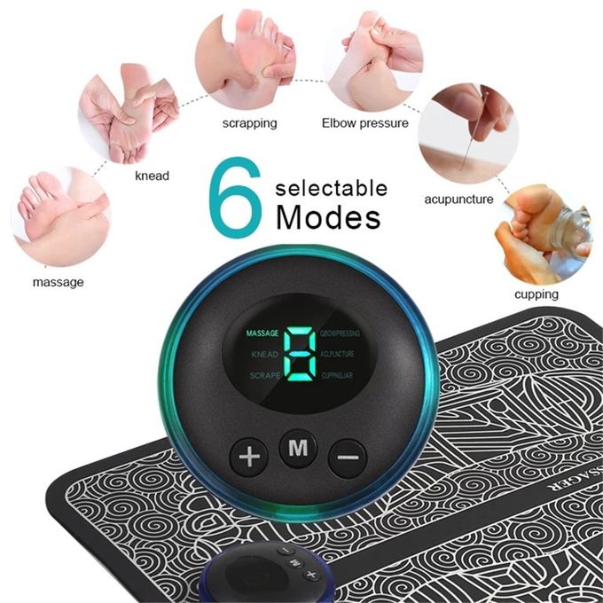 جهاز تدليك للقدمين بتقنية التحفيز الكهربائي للعضلات EMS Masseur de pieds EMS stimulation musculaire électrique