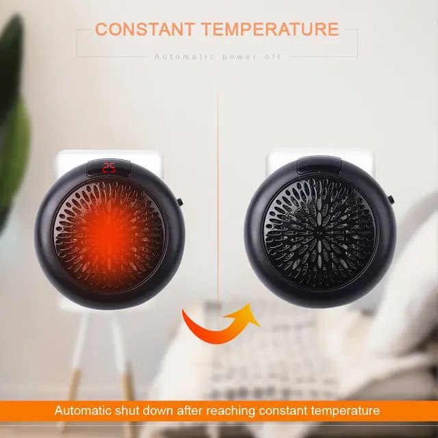 The wall outlet portable Heater Warm air blower سخان محمول بمنفذ الحائط ومنفاخ هواء دافئ