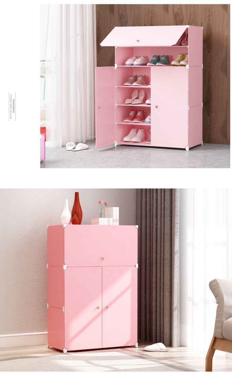 Simple Design 3-Door Shoe Cabinet JL 05